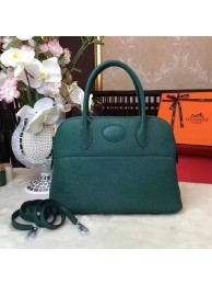 Hermes Bolide Original Leather Tote Bag B1007 Atrovirens Tl848Mc61