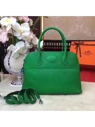 Hermes Bolide Original Leather Tote Bag B1007 Green Tl849Oj66