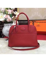 Hermes Bolide Original Leather Tote Bag B1007 Red Tl851xa43