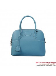 Hermes Bolide Tote Bags Calf Leather Light Blue Tl1859Yo25