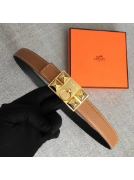 Hermes Collier de Chien belt buckle & Reversible leather strap 24 mm H0521 brown Tl3479Hn31
