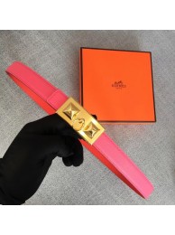 Hermes Collier de Chien belt buckle & Reversible leather strap 24 mm H0521 rose Tl3467vX33