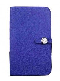Hermes Compact Passport Holder Original Leather Wallet Royal Tl2175yx89