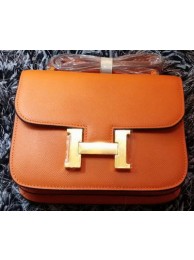 Hermes Constance Bag Litchi Leather H9998 Orange Tl1158Xw85