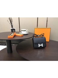 Hermes Constance Bag Original Calfskin Leather H9910 Black Tl868hI90