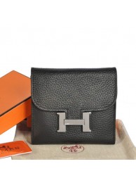 Hermes Constance Wallets Togo Leather A608 Black Tl2313Bw85