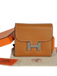 Hermes Constance Wallets Togo Leather A608 Camel Tl2310aj95