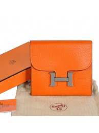Hermes Constance Wallets Togo Leather A608 Orange Tl2315lu18