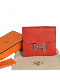 Hermes Constance Wallets Togo Leather A608 Red Tl2314yC28