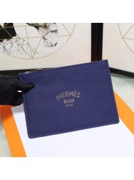 Hermes Cosmetic Bag H3700 Blue Tl629Fh96