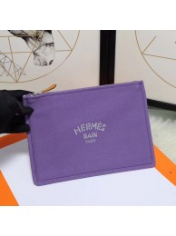 Hermes Cosmetic Bag H3700 Purple Tl621CI68