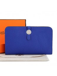 Hermes Dogon Combined Wallet A508 RoyalBlue Tl2274Gw67
