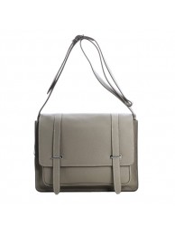 Hermes Etriviere Messenger Bag Grainy Leather H1069 Grey Tl1759MO84