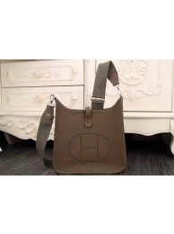 Hermes Evelyne 28cm Messenger Bag Original Leather H1188 Khaki Tl1302Dq89