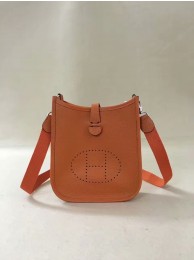 Hermes Evelyne original togo leather mini Shoulder Bag H15698 orange Tl456kC27
