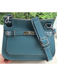 Hermes Jypsiere 31CM Shoulder Bag Calfskin Leather H0880 Blue Tl950fJ40