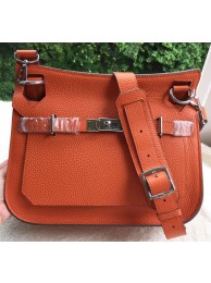 Hermes Jypsiere 31CM Shoulder Bag Calfskin Leather H0880 Orange Tl959Ea63