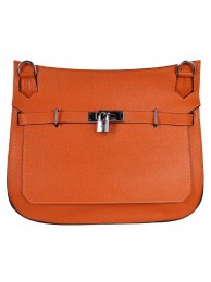 Hermes Jypsiere 34CM Shoulder Bag Silver Hardware Orange Tl1989Yv36