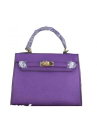 Hermes Kelly 22cm Tote Bag Calfskin Leather Purple Tl1542dX32