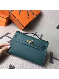 Hermes Kelly 22CM Tote Bag Original Epsom Leather KL22 Dark Green Tl773dN21