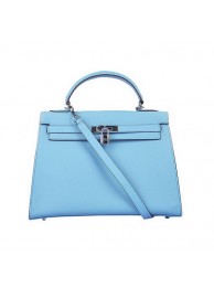 Hermes Kelly 32cm Bags Togo Leather Light Blue Tl1930oJ62