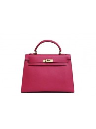 Hermes Kelly 32cm Shoulder Bag Peach Saffiano Leather K32 Gold Tl1804Xp72