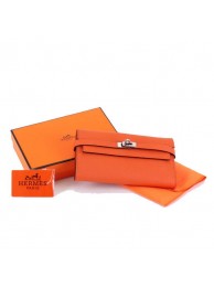 Hermes Kelly Bi-Fold Wallet A708 Orange Tl2328hI90