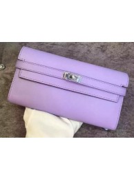 Hermes Kelly Wallet Epsom Leather H009 Lavender Tl2089Fh96