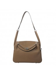 Hermes Lindy 30CM Havanne Shoulder Bag Gray Tl1771Af99