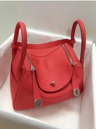 Hermes Lindy 30CM Original Leather Shoulder Bag HLD30 Light Red Tl1239HB29