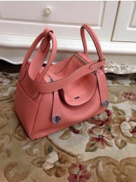 Hermes Lindy 30CM Original Leather Shoulder Bag HLD30 Pink Tl1252UF26