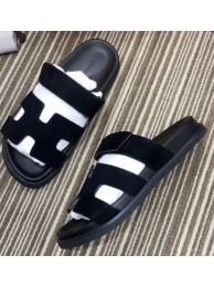 Hermes Matte Shoes HO8859 Black Tl3189bm74