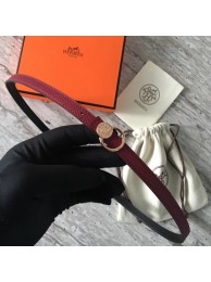 Hermes Mini belt buckle & Reversible leather strap 13 mm H07142 fuchsia Tl3497jo45