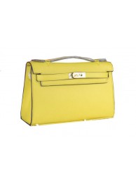 Hermes MINI Kelly 22cm Tote Bag Calfskin Leather Lemon Tl1534tg76