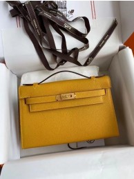 Hermes Original Epsom Leather KEL2278 yellow&gold-Tone Metal Tl369cf57