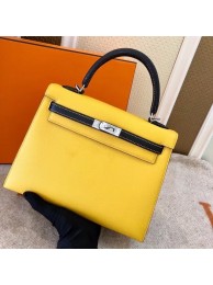 Hermes Original Epsom Leather KEL2578 yellow&black Tl337xh67