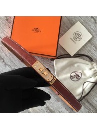 Hermes original epsom leather Kelly belt H069853 fuchsia Tl3541CI68