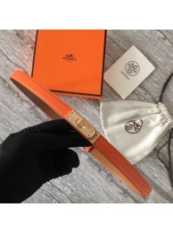 Hermes original epsom leather Kelly belt H069853 orange Tl3549Fh96