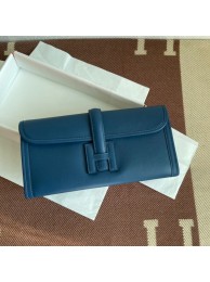 Hermes Original jige swift Leather Clutch 37088 drak gray Tl256CI68