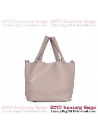 Hermes Picotin Lock MM Bag in Clemence Leather 8616 Gray Tl1846Gp37