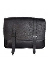 Hermes Steve 32CM Mens Bag Clemence Black Tl1974oK58