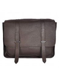 Hermes Steve 32CM Mens Bag Clemence Brown Tl1973sY95