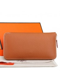 Hermes Zipper Wallet Original Leather A309 Camel Tl2250fr81