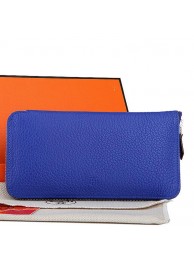 Hermes Zipper Wallet Original Leather A309 RoyalBlue Tl2257uk46