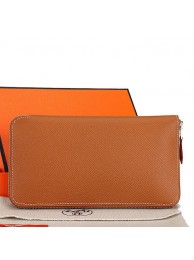 Hermes Zipper Wallet Original Saffiano Leather A309 Camel Tl2240ki86