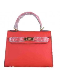 High Quality Hermes Kelly 22cm Tote Bag Calfskin Leather Red Tl1547BH97
