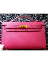 High Quality Hermes MINI Kelly 22cm Tote Bag Calf Leather K011 Rose Tl1182BH97