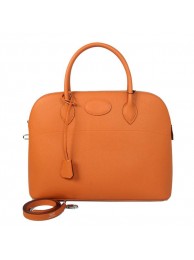 Hot Hermes Bolide 37CM Tote Bags Calf Leather Orange Tl1814io40