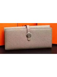 Hot Hermes Dogon Original Leather Wallet H509 Grey Tl2080cT87