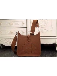 Hot Hermes Evelyne 28cm Messenger Bag Original Leather H1188 Wheat Tl1301Nm85